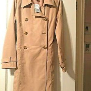 Womens Forever21 Long Tan Trench Coat - image 1